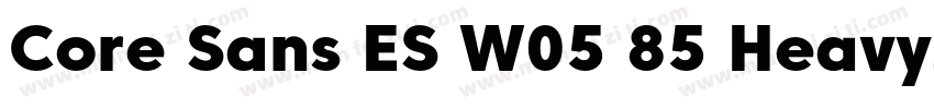 Core Sans ES W05 85 Heavy字体转换